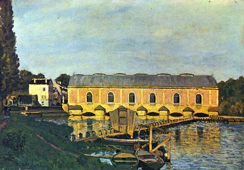 Alfred Sisley Maschinenhaus der Pumpe in Marly China oil painting art